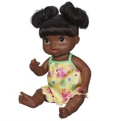 {Xã Lỗ} Búp bê Mỹ Hasbro Baby Alive 32 cm Da Đen Có Tóc - African American Doll