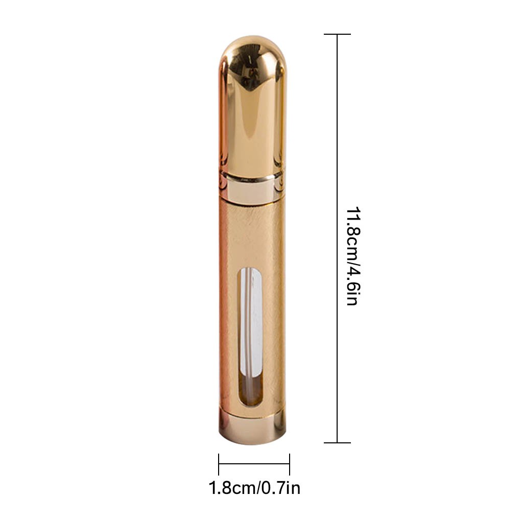 [Hàng mới về] Chai đựng nước hoa dạng xịt dung tích 12ml thiết kế vỏ màu vàng sang trọng | BigBuy360 - bigbuy360.vn