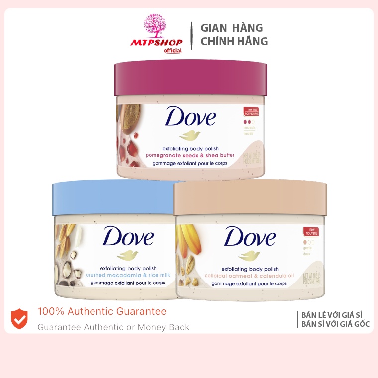 [New Look] Tẩy Da Chết Toàn Thân Dove Exfoliating Body Scrub