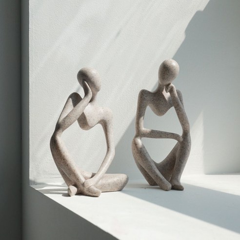 Mô Hình Người Suy Nghĩ Mini Bằng Nhựa Resin Dùng Trang Trí