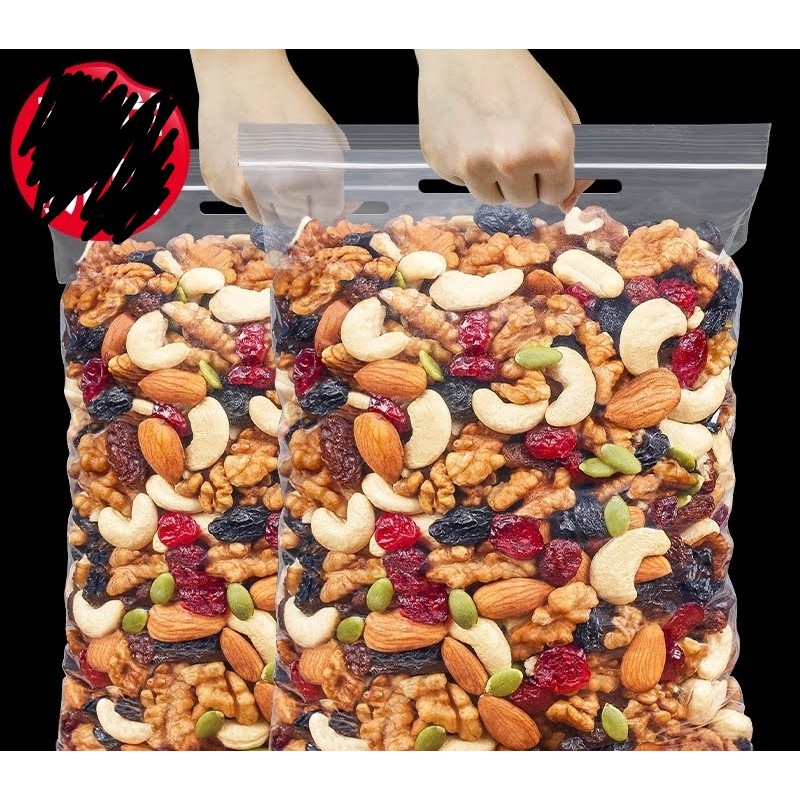 HẠT MIX DINH DƯỠNG ĂN LIỀN , CÓ LOẠI KHÔNG NHO KHÔ GÓI 500G, GRANOLA, EAT CLEAN, ĂN VẶT MẸ BẦU