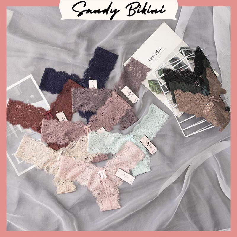 Quần lót nữ ren lọt khe chữ Y gợi cảm bảng màu pastel - QL064.