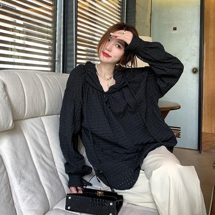 Áo Trễ Vai Dáng Rộng Cột Dây Thời Trang Xuân Hè Mới Cho Nữ