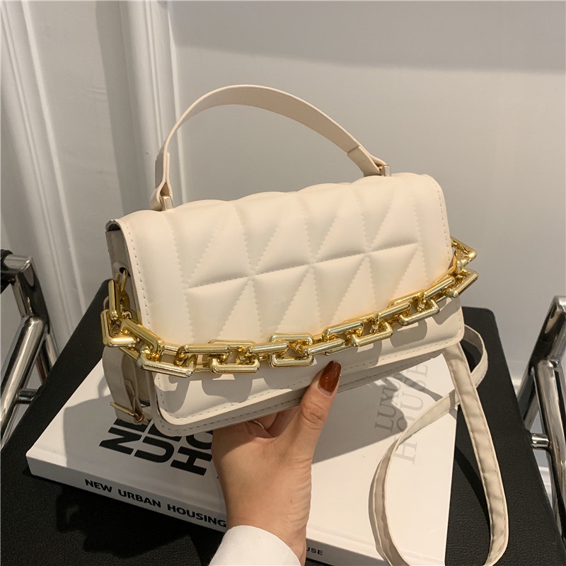 Ielgy Túi Xách Đeo Vai Dáng Vuông Phong Cách Retro Cho Nữ