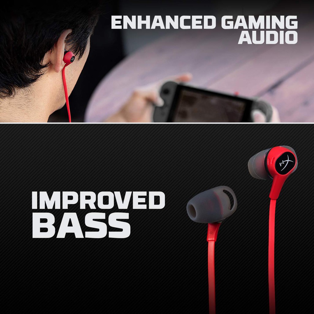 Tai nghe Gaming HyperX Cloud EARBUDS - HX-HSCEB-RD - Hàng Chính Hãng FPT