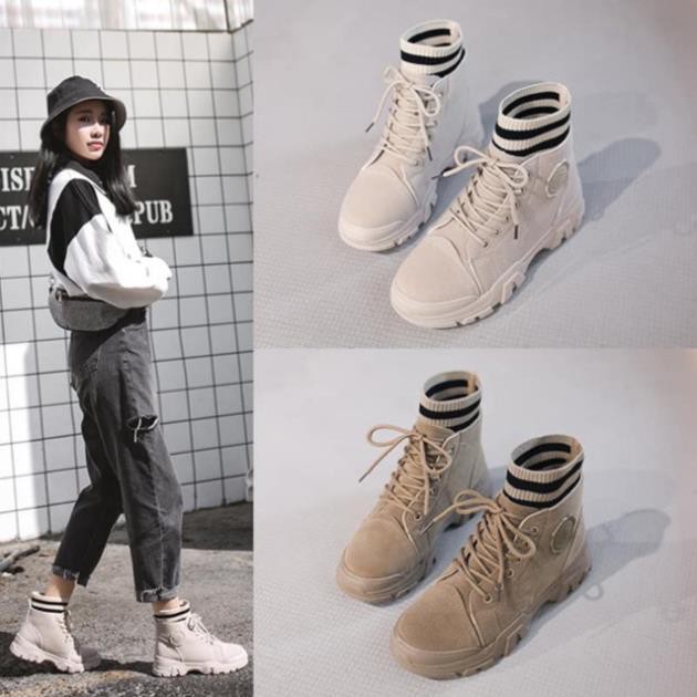 Free GIÀY DA LỘN CAO CỔ BO VIỀN LEN SIÊU HOT HIT ( kèm video chất giày shop tự quay ) Có Sẵn ⚡ CHẤT sịn : ◦ ༈ ! , /