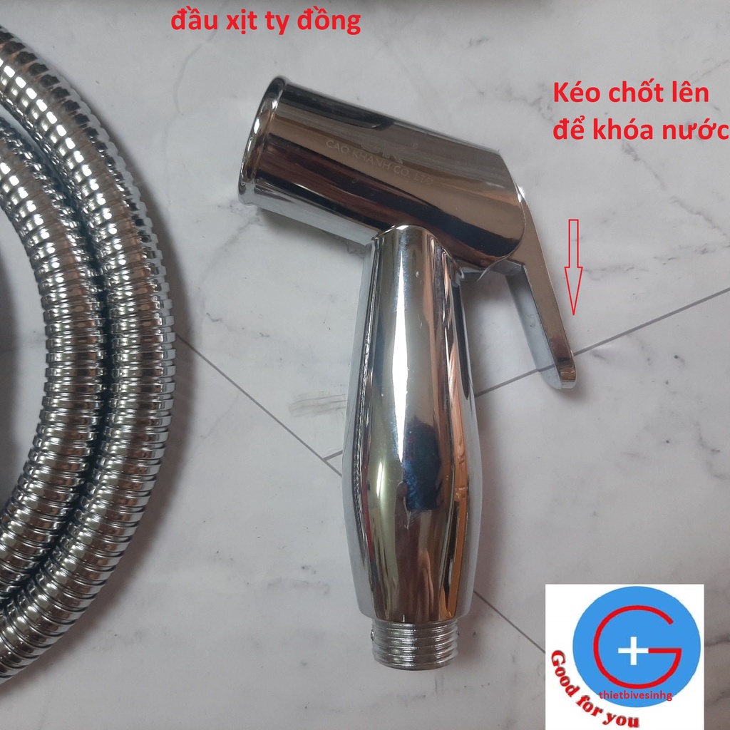 Bộ vòi xịt vệ sinh cao cấp CK07 PAZANA- đầu xịt bụng béo