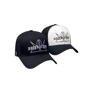 Nón kết, mũ lưỡi trai local brand Destruction thêu logo màu trắng đen