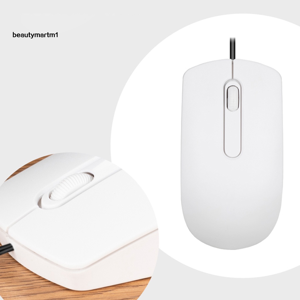 Chuột Máy Tính Có Dây Usb 2.1m 1200dpi Không Gây Tiếng Ồn Cho Văn Phòng