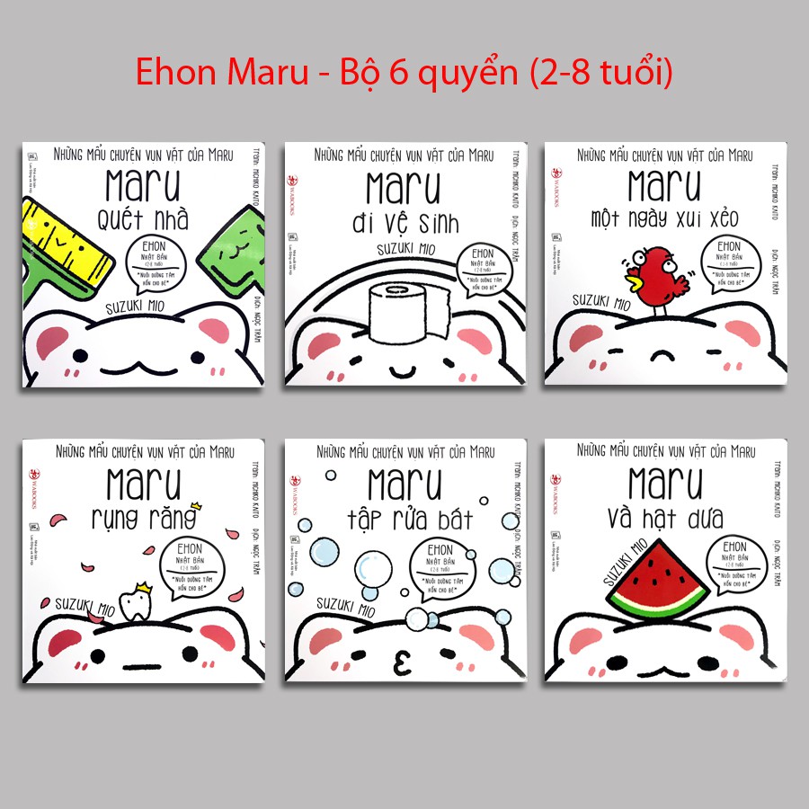 Sách - Ehon Maru - Bộ 6 quyển (2-8 tuổi)