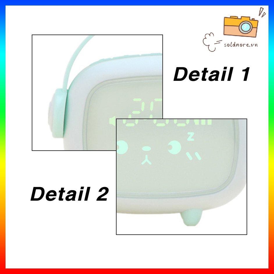 Đồng Hồ Báo Thức Có Đèn Led Cho Bé