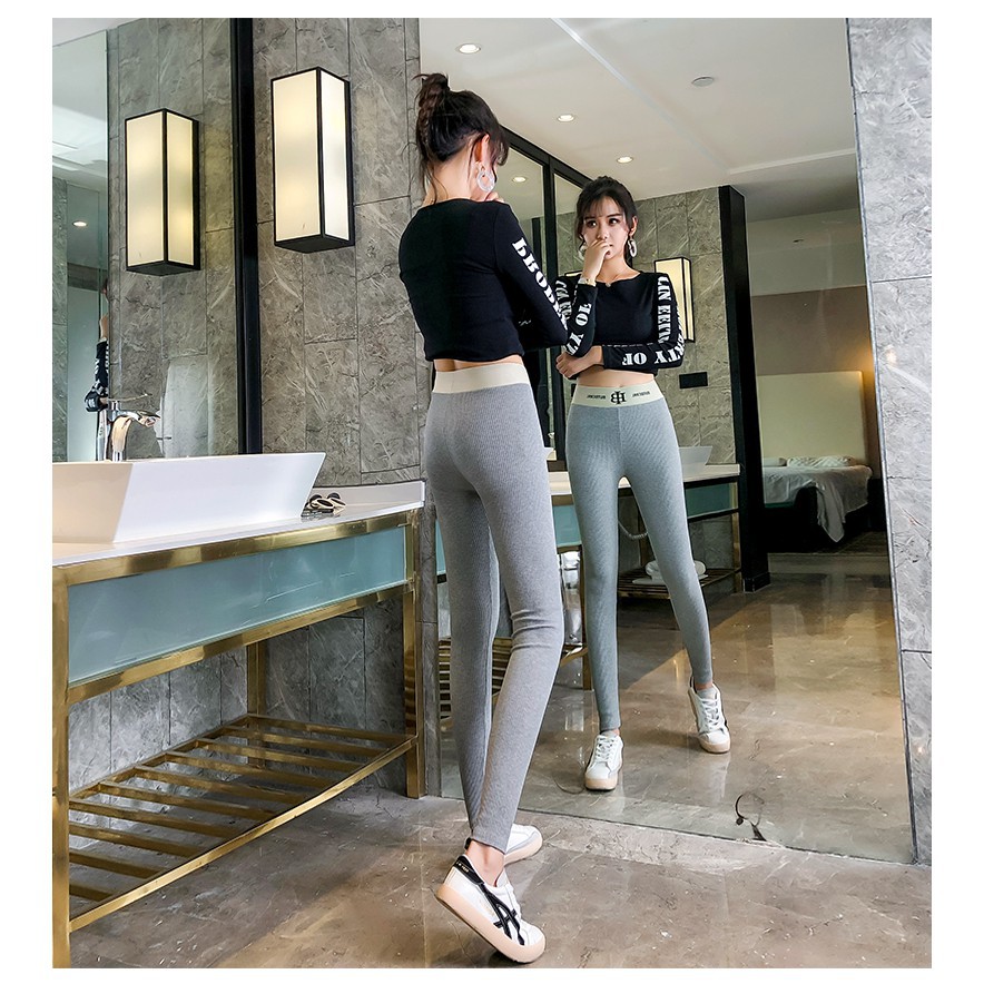 Quần Legging Len Tăm CẠP CAO GEN BỤNG Thời Trang Dày Dặn Co Giãn