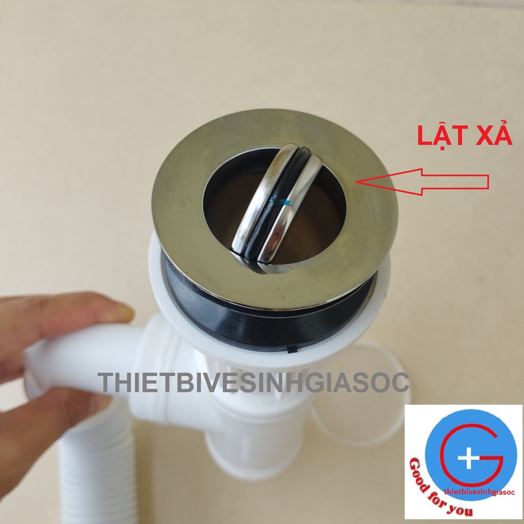Xi phông chậu không có lỗ thoát tràn| xi phông chậu kính - Dùng cho chậu Không có lỗ thoát tràn
