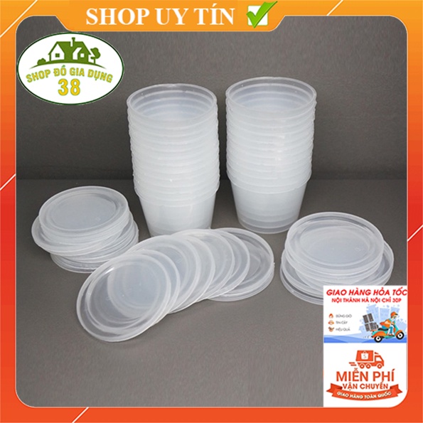 Hũ hộp cốc khuôn bánh flan caramen - Khuôn làm sữa chua, bánh da lợn, bánh xu xê, thạch rau câu bằng nhựa