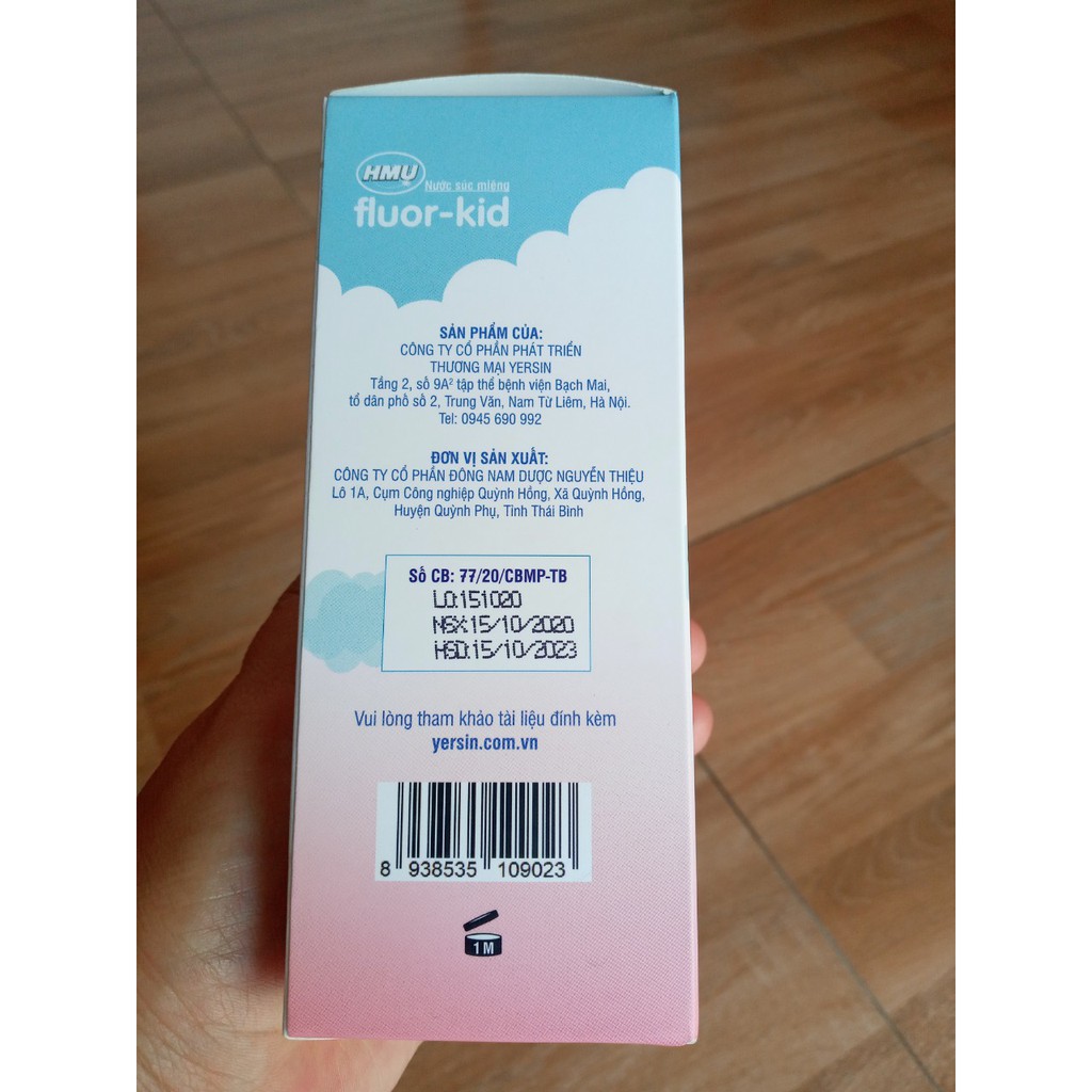 NƯỚC SÚC MIỆNG HMU FLUOR - KID: DỰ PHÒNG VÀ HỖ TRỢ ĐIỀU TRỊ SÂU RĂNG