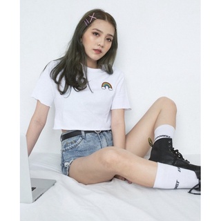 Áo ERRORIST rainbow croptop