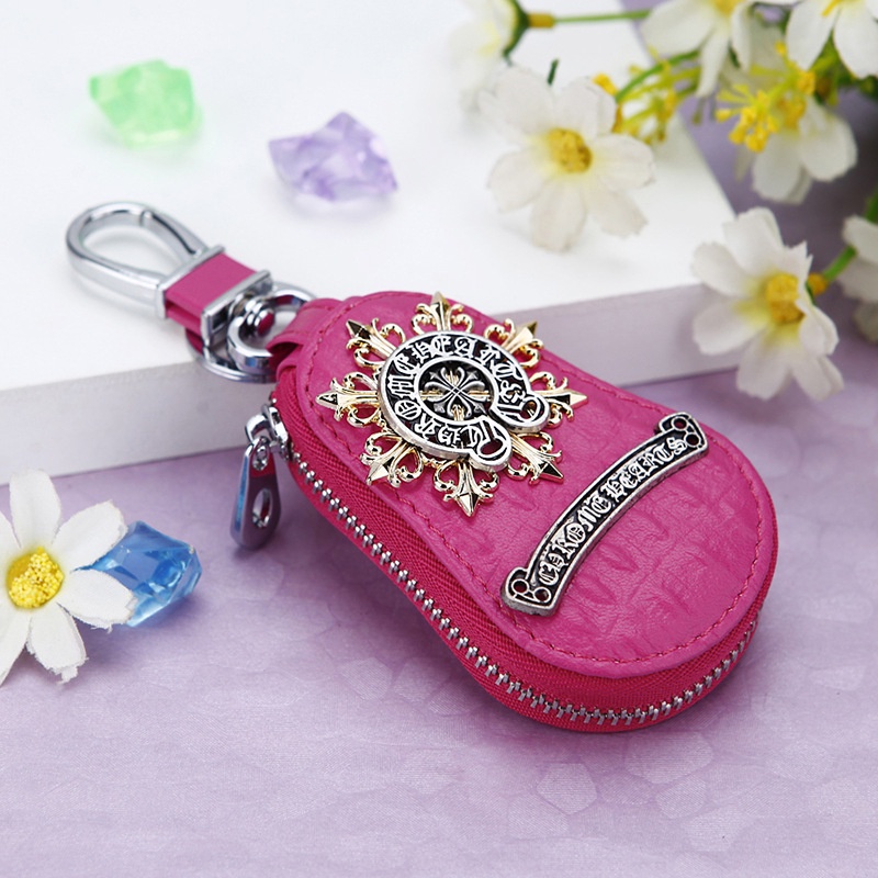 Móc khóa da bò cao cấp sáng tạo phong cách Anh Quốc