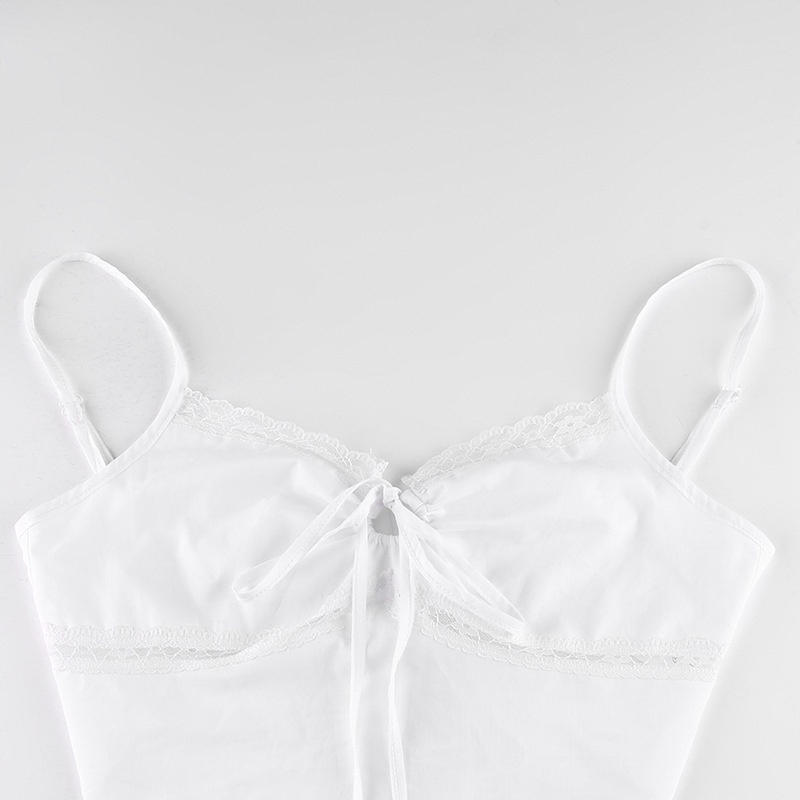 DUNEA Áo Ống Hở Lưng Thiết Kế Dễ Thương Thời Trang Cho Nữ