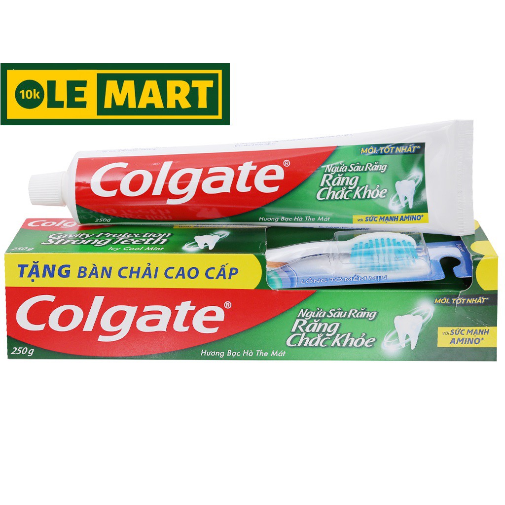 Kem đánh răng Colgate ngừa sâu răng tối đa 225g/hộp tặng bàn chải đánh răng lông tơ