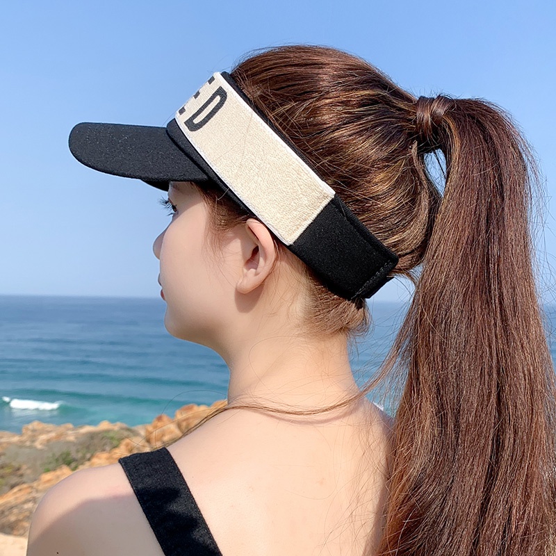 Tình Yêu Trống Trên đầu Sunhat Mũ Lưỡi Trai Không Chóp Phong Cách đường Phố Sành điệu Cho Nữ
