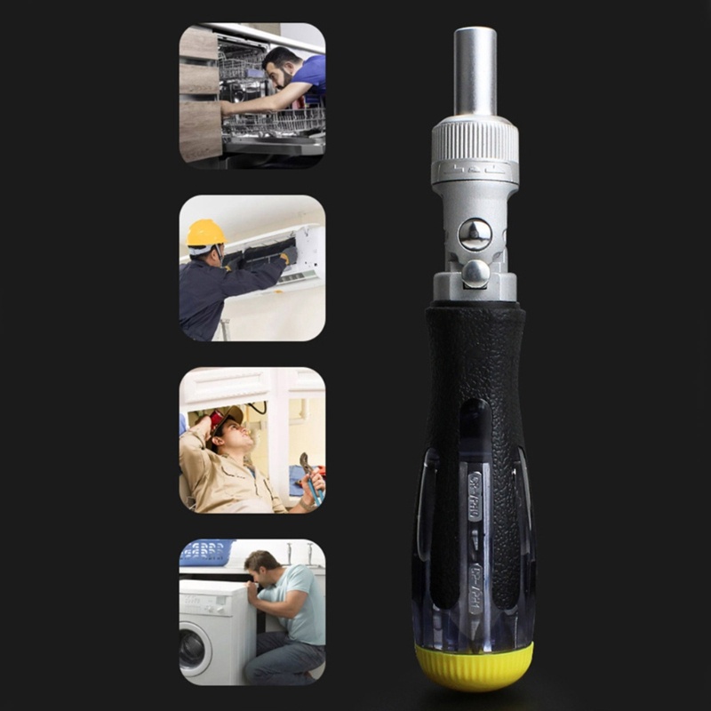 Bộ Tua Vít Sửa Chữa Đa Góc 13 Trong 1 Có Tay Cầm Tiện Dụng