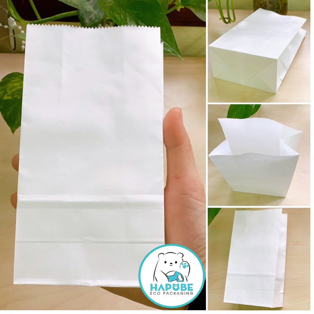 Combo 100 Túi giấy Kraft không quai cỡ bé 9x5x17cm