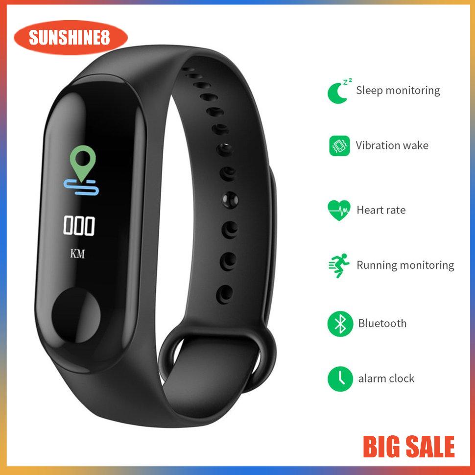 【SUN】Smart Band Watch Fitness Tracker Heart Rate Durable And Practical Watch