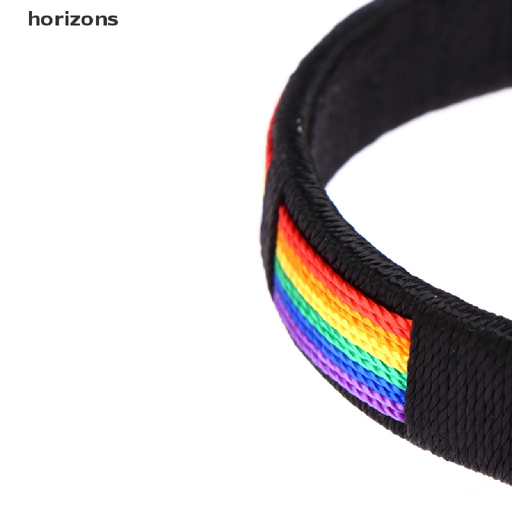 [horizons] Vòng Tay Hở Màu Cầu Vồng Cho Cặp Đôi Lesbians Gays Bisexuals