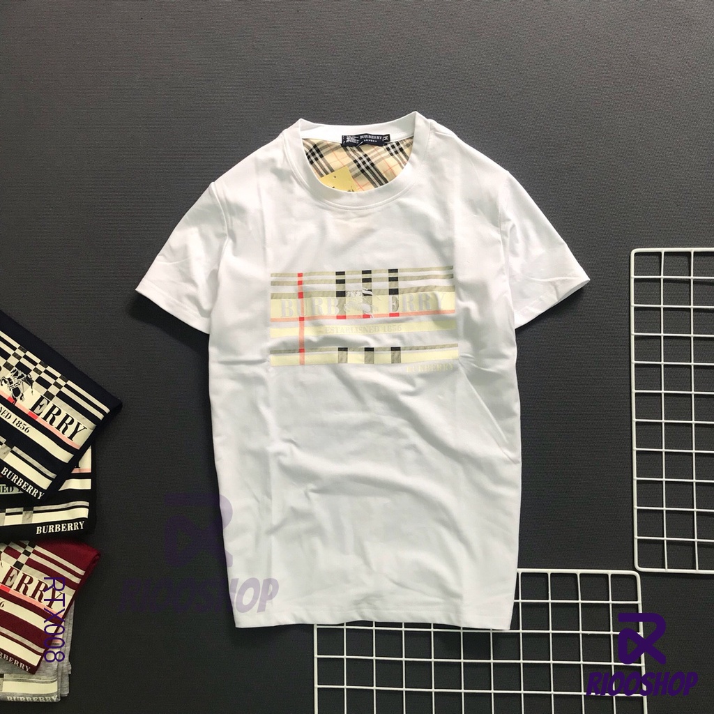 Áo thun nam không cổ ngắn tay Bur cao cấp RTX008 - áo phông nam form rộng