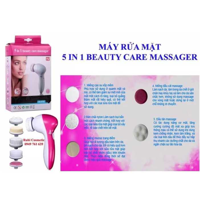 Máy hút mụn mini cầm tay RT 8080 ,máy cám, đầu đen, sạch các loại -Máy rửa mặt massage 5 trong 1 beauty care mass