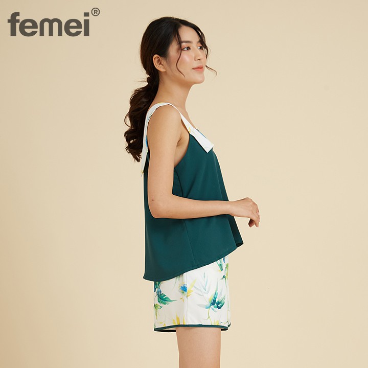 [Mã LT50 giảm 50k đơn 250k] FEMEI - Bộ đồ mặc nhà áo 2 dây 5cm
