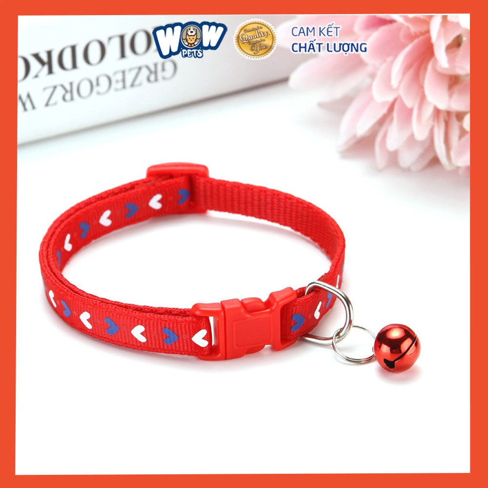 [A002] Vòng cổ lục lạc chó mèo wowpets Vòng cổ có chuông nhiều màu giá rẻ