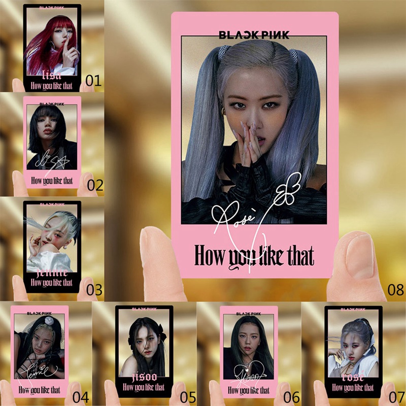Thẻ ảnh lomo in hình thành viên nhóm nhạc Blackpink tùy chọn