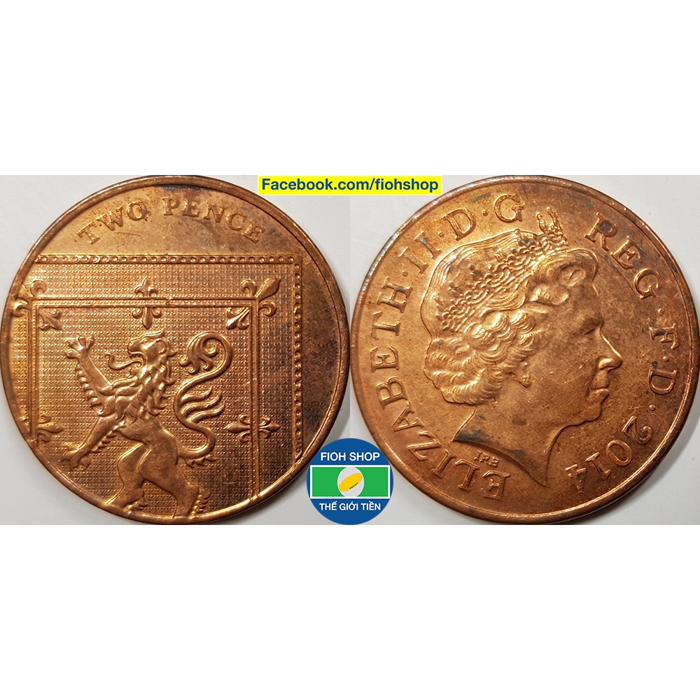 Đồng xu 2 Pence Anh Quốc (United Kingdom) 2008-2015