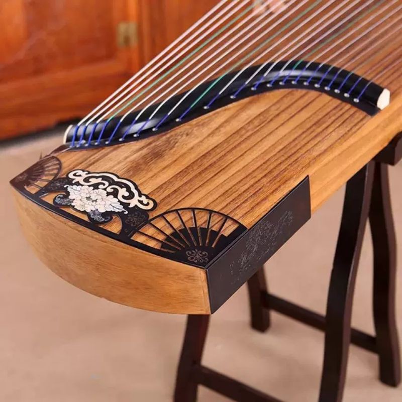 Đàn Guzheng . Full size. - Tặng kèm full kiện, chân bao, móng ,keo,dây, khăn phủ. đầy đủ