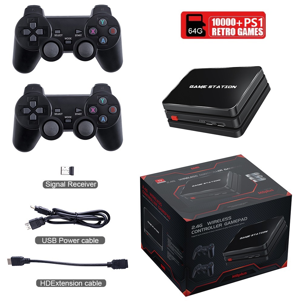 Máy Chơi Game Cầm Tay 30000 Trò 2.4G | Bộ Điều Khiển Trò Chơi Set-Top Box M8plus TV HDMI