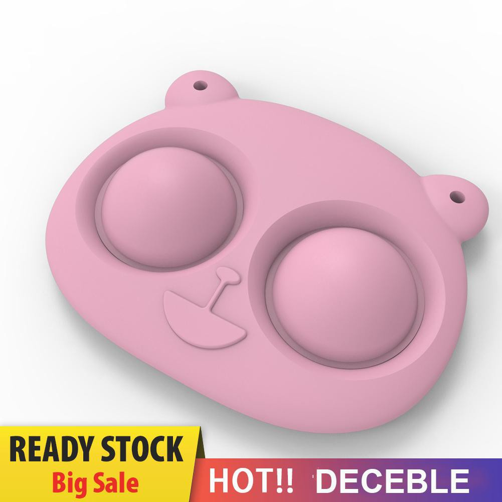 Pop It Fidget Đồ chơi Mini Bear Push Bubble Sensory Hand Fidget Autism Pressure Reliever Keychain