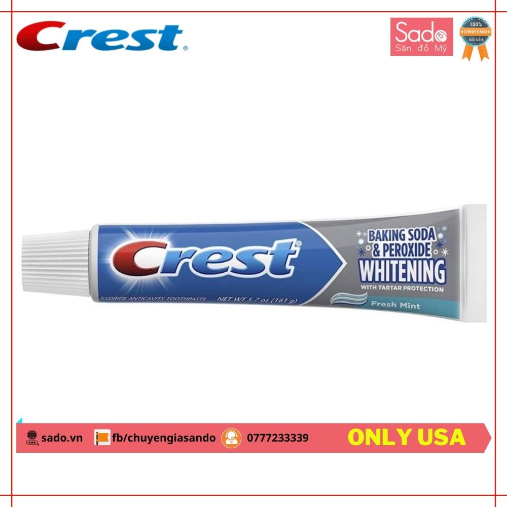 Kem Đánh Răng Crest Whitening Baking Soda and Peroxide, 5.7 oz, 1 Pack