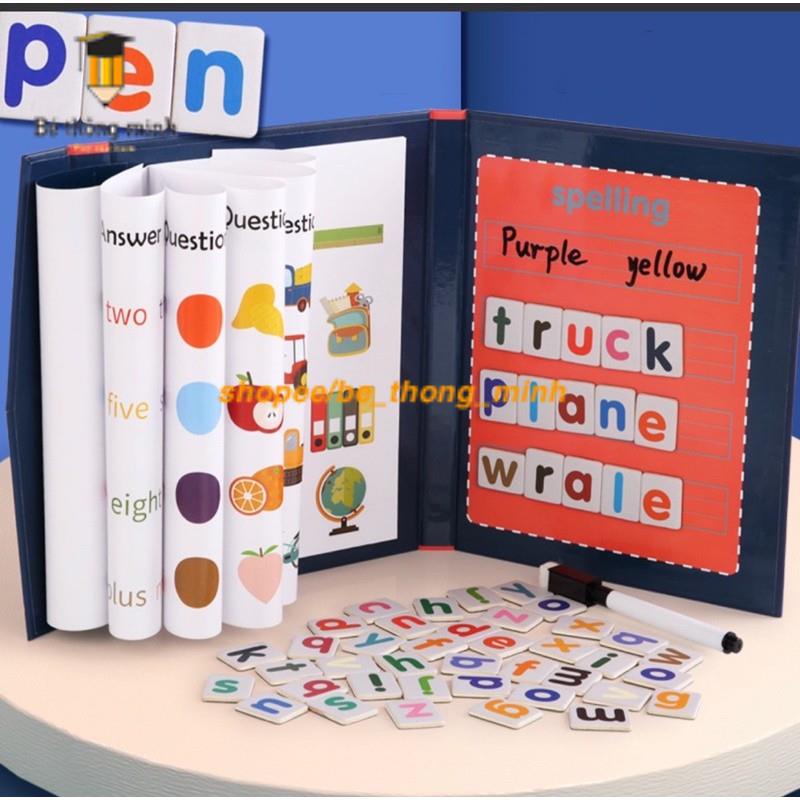 Bộ Spelling Game- Học Ghép Vần Tiếng Anh Ghép số nam châm cao cấp