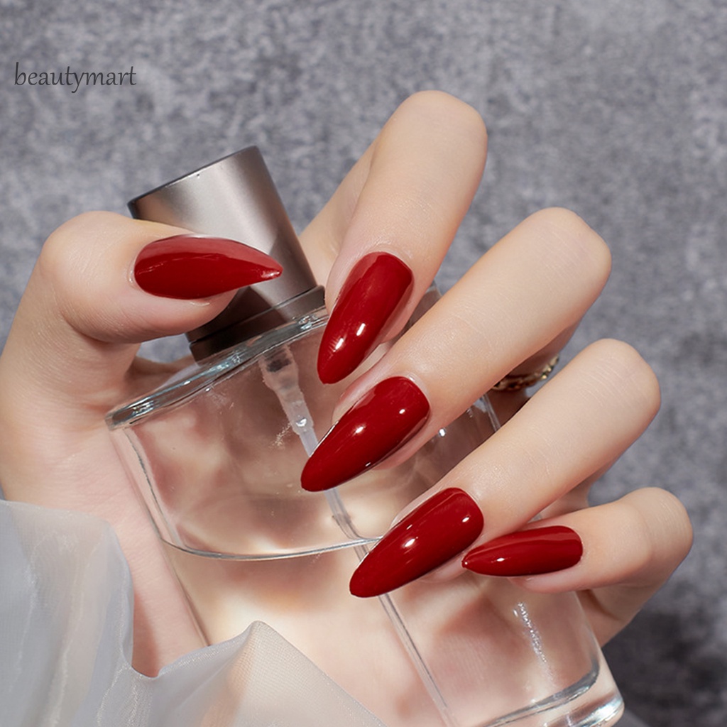 [Hàng mới về] Set 120 móng giả trong suốt thời trang