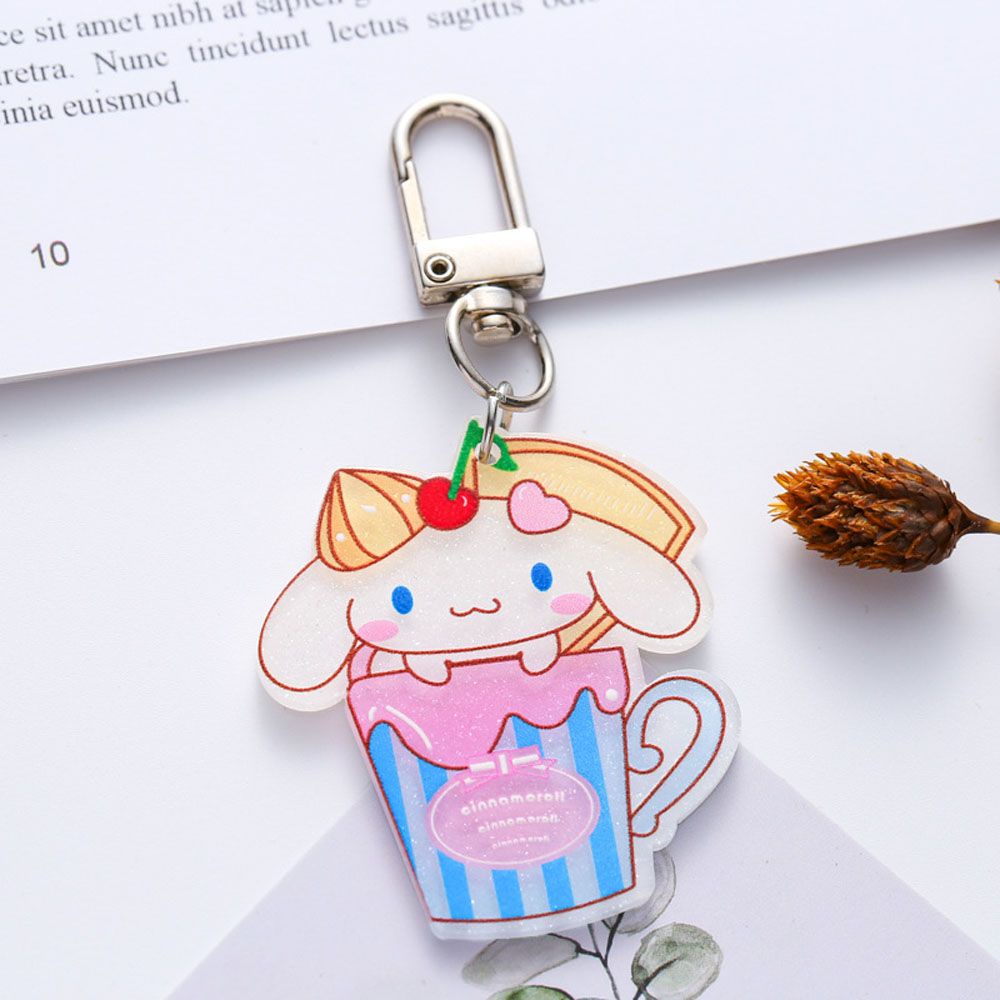 Móc khóa hình chú chó tai to hoạt hình đáng yêu