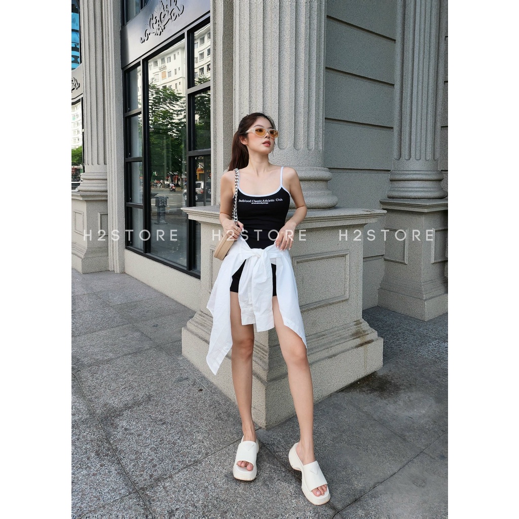 JUMSUIT NGẮN CHỮ + ÁO SƠ MI - QA02105