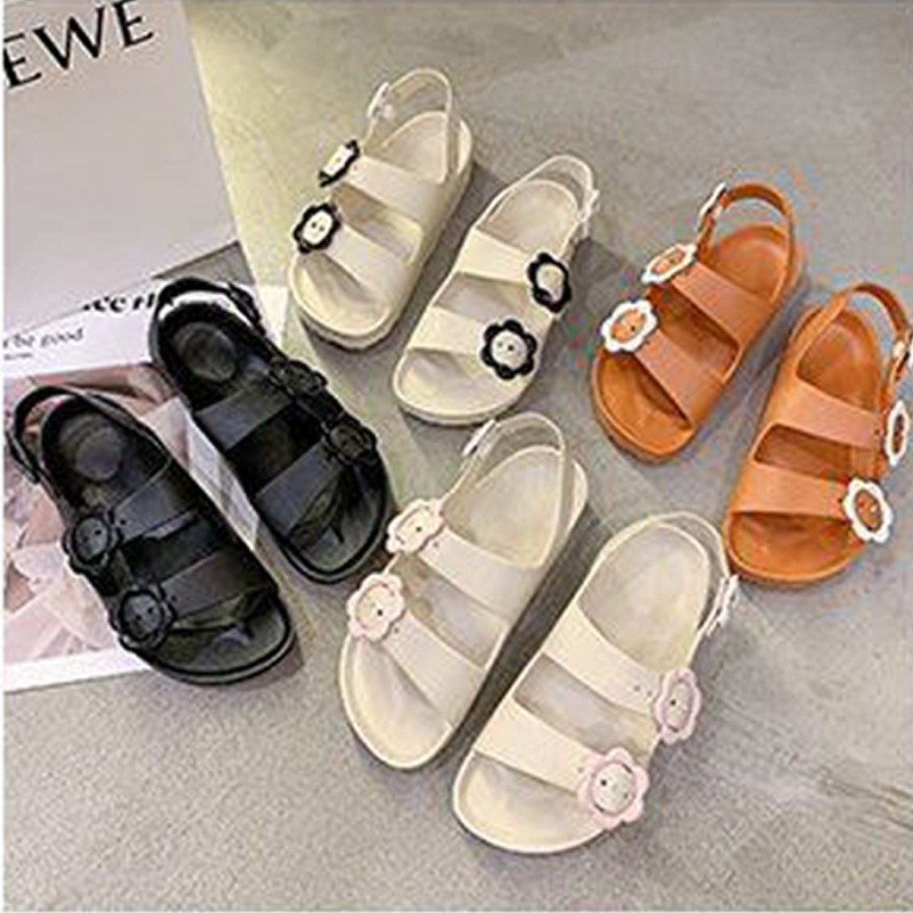 Dép sandal nhựa 3 màu siêu nhẹ, đi học, đi chơi, đi làm, giá học sinh