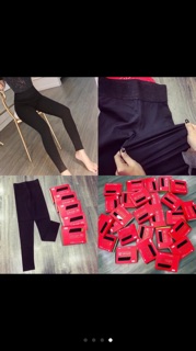 Combo 2 Quần legging cạp nhũ cao cấp đủ size