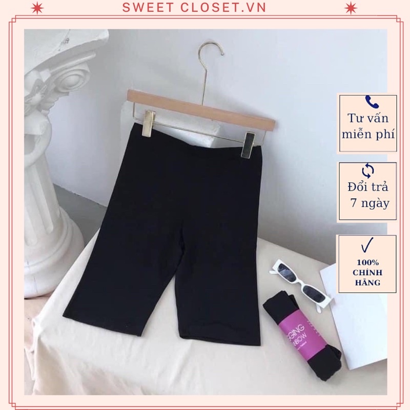 Quần legging đùi cuộn tím siêu hot