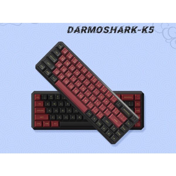 Bàn Phím Cơ Máy Tính Không Dây - Darmoshark K5 | Black Red