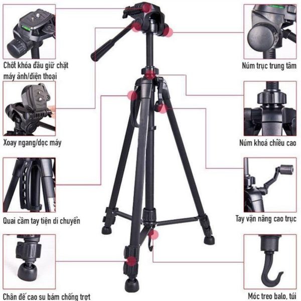 Tripod máy ảnh Weifeng WT3520