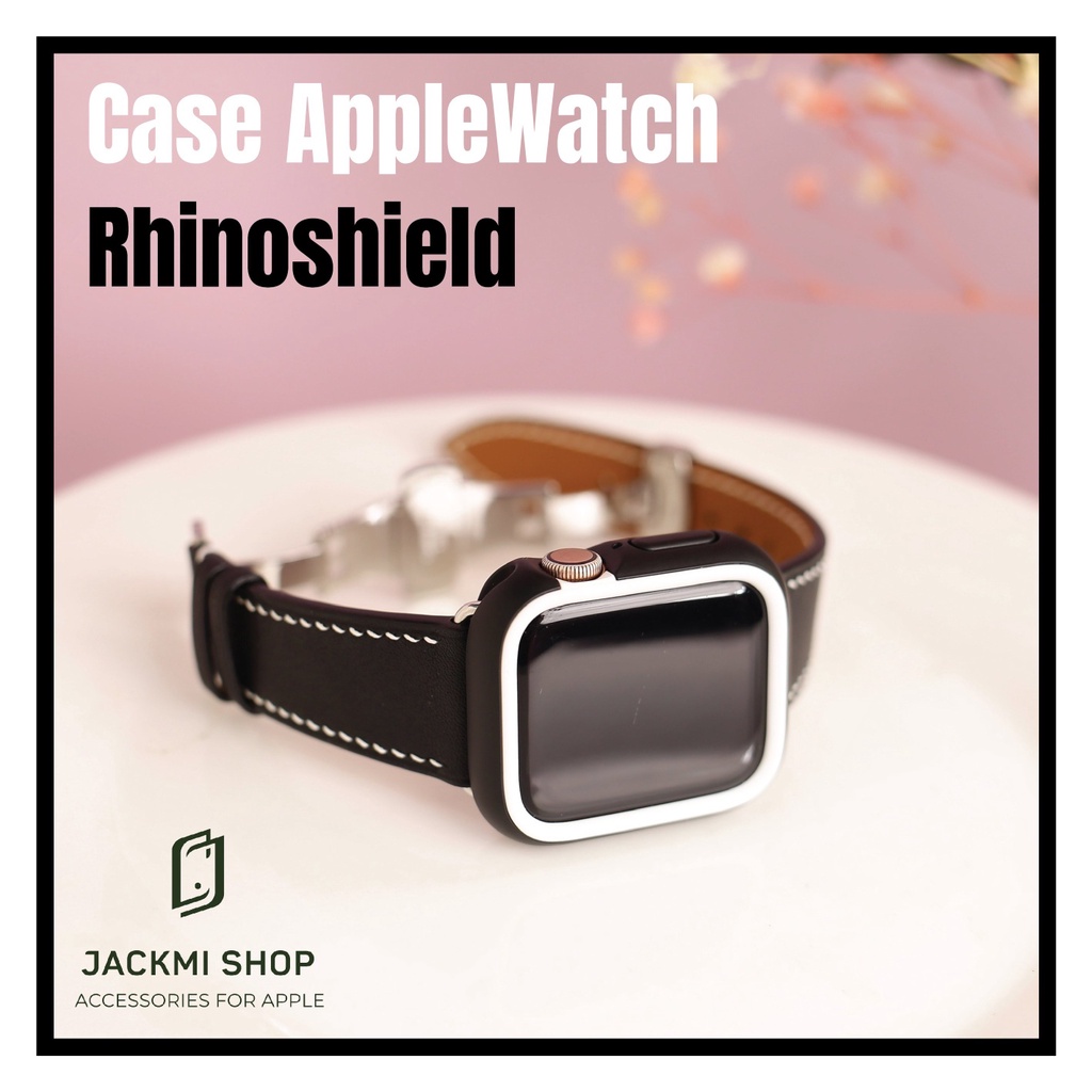 [COMBO 2 MÓN] DÂY DA BÊ SWIFT KHÓA BƯỚM CHO APPLE WATCH + ỐP VIỀN RHINOSHIELD CHO APPLE WATCH (DÂY DA BẢO HÀNH 1 NĂM)