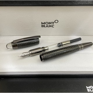 Bút Bi Lăn Sợi Pha Lê Đen Mont blanc Starwalker