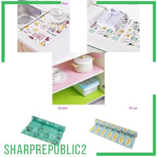 PE Waterproof Kitchen Cupboard Shelf Drawer Liner Table Mat Placemat Red